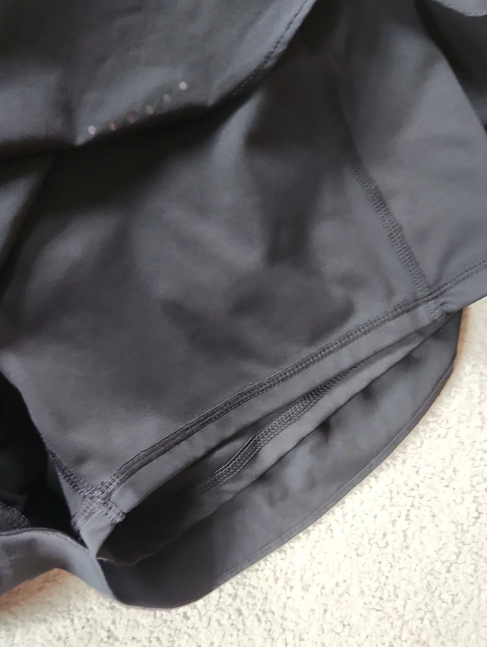 Halara Large Black Shorts with Biker Shorts inside -